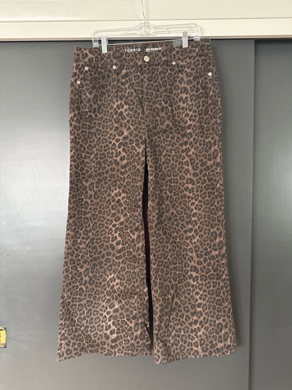 Torrid Leopard Print Wide Leg Pants